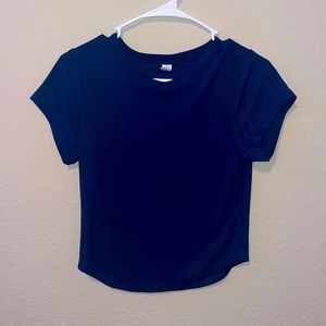 old navy ultra lite go dry ribbed crop top